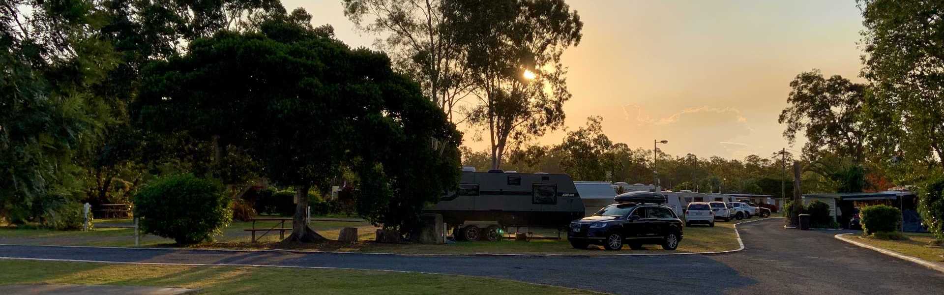 Burrum River Caravan Park Sunset 