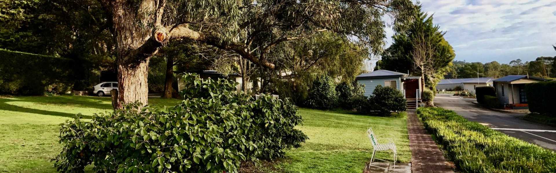 Kui Parks, Lilydale Pine Hill Caravan Park, Gardens