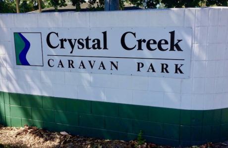 Kui Parks, Crystal Creek Caravan Park, Mutarnee, Signage